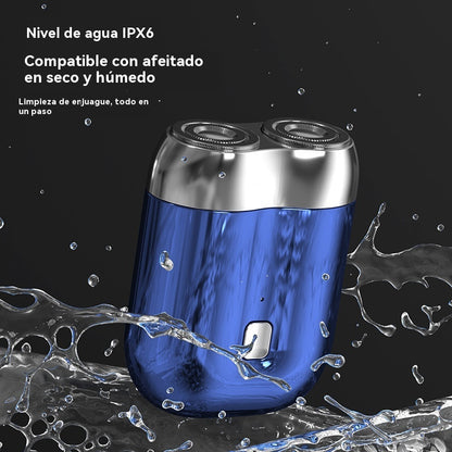 🧳👨🪒Compra 1 y llévate 1 gratis🔥Nueva afeitadora eléctrica de doble cabezal, portátil, de viaje, magnética, totalmente lavable y recargable