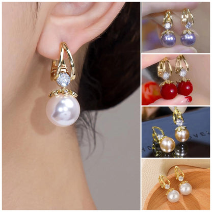 💋Pendientes de plata con perlas de lujo francés de nuevo estilo 2026