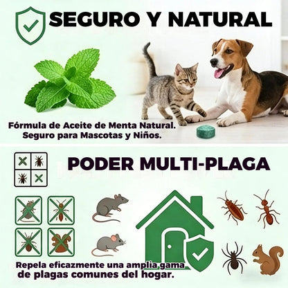 🏠🛡️ Pillole repellenti universali per insetti e roditori – Sicure per animali domestici e selvatici. Non tossiche ed efficaci. Adatte sia per uso interno che esterno. 🐾✅