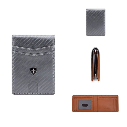 Cartera delgada para hombre con bloqueo RFID
