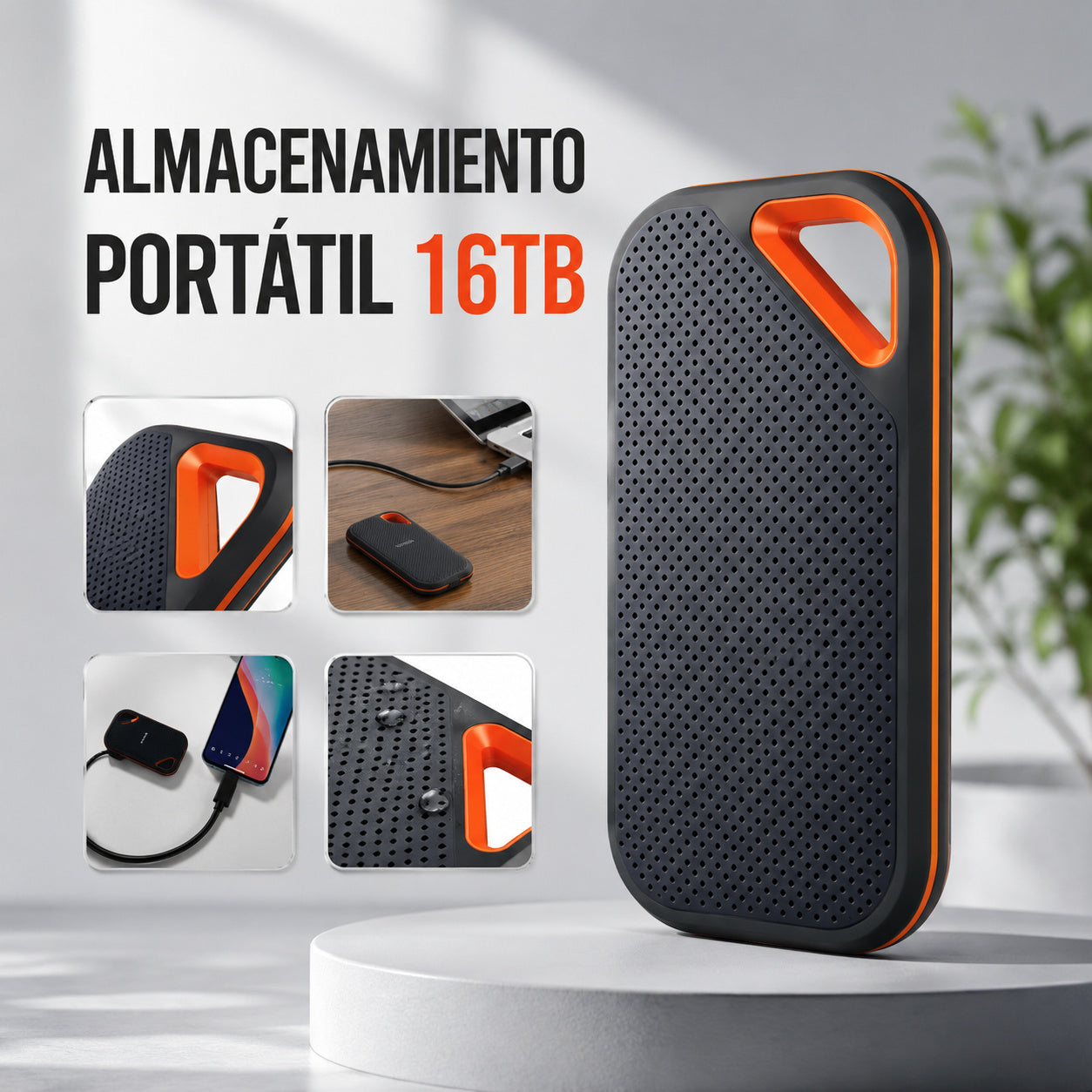 【16TB】Disco duro de estado sólido móvil de alta velocidad