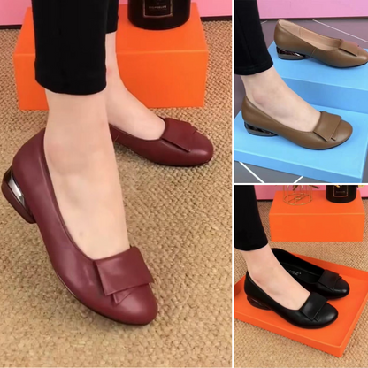【35-41】😍👍2025 nuevos zapatos de cuero de suela blanda para mujer de moda