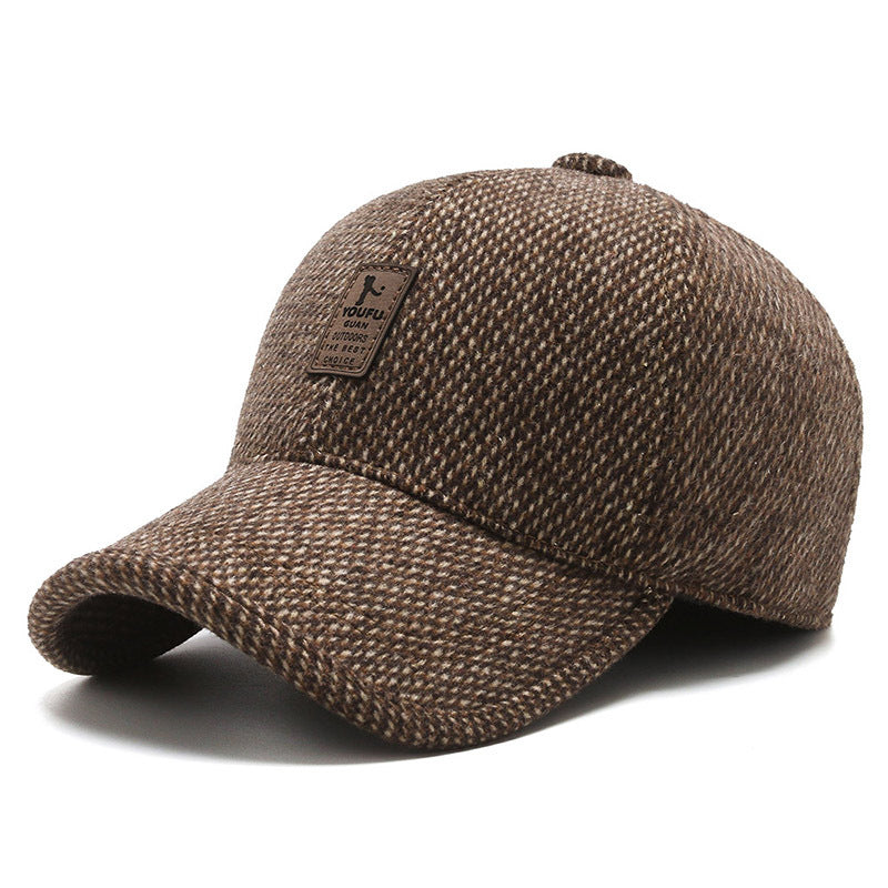 Nueva gorra de béisbol cálida para hombre, con protección para las orejas