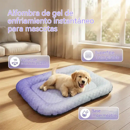 🐶🐱❄️ Alfombrilla de gel refrescante para mascotas, alivio del calor veraniego, alfombrilla transpirable y no tóxica para dormir y refrescar a perros y gatos.