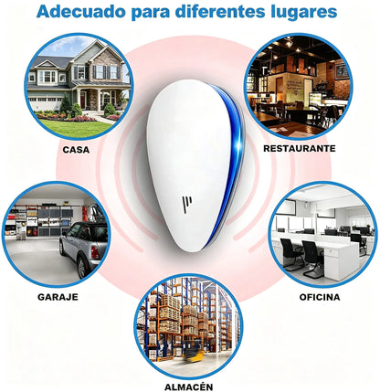 🔥【Compra 1 y llévate 1 gratis】2 artículos por 27 euros🚫🐭Repelente ultrasónico multifuncional inteligente de frecuencia variable para roedores e insectos！