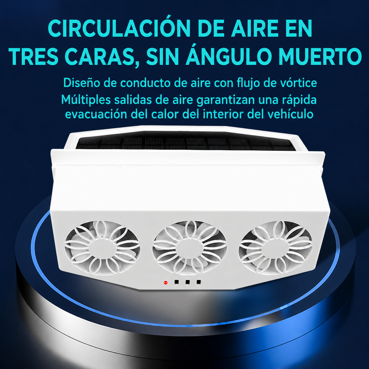 ☀️ Ventilador Solar de Alta Potencia – Aire Fresco Sin Gastar Electricidad