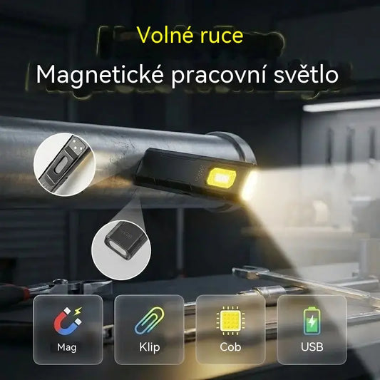 【Kupte 1, dostanete 1 zdarma】2 kusy 510 Kč💡⚡Hands-free magnetická pracovní svítilna [Kupte 1, dostanete 1 zdarma]