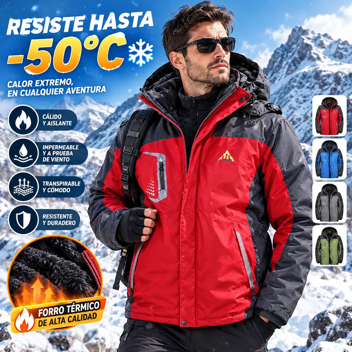 【L-5XL】 Alta calidad 🔥 Mismo estilo para hombres y mujeres, chaqueta de invierno cálida, impermeable y resistente al frío.