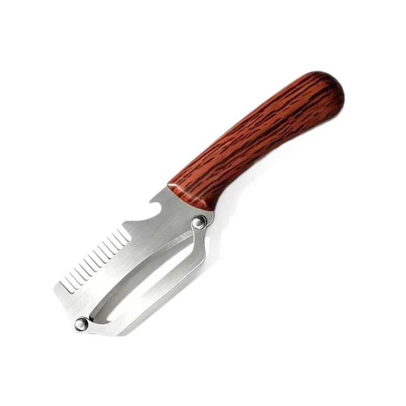 ✅Compra 2 y llévate 2 gratis (4 artículos) 🧅🔪 Pelador de cocina multifuncional 3 en 1: ¡Pela, corta y abre botellas! 🔥
