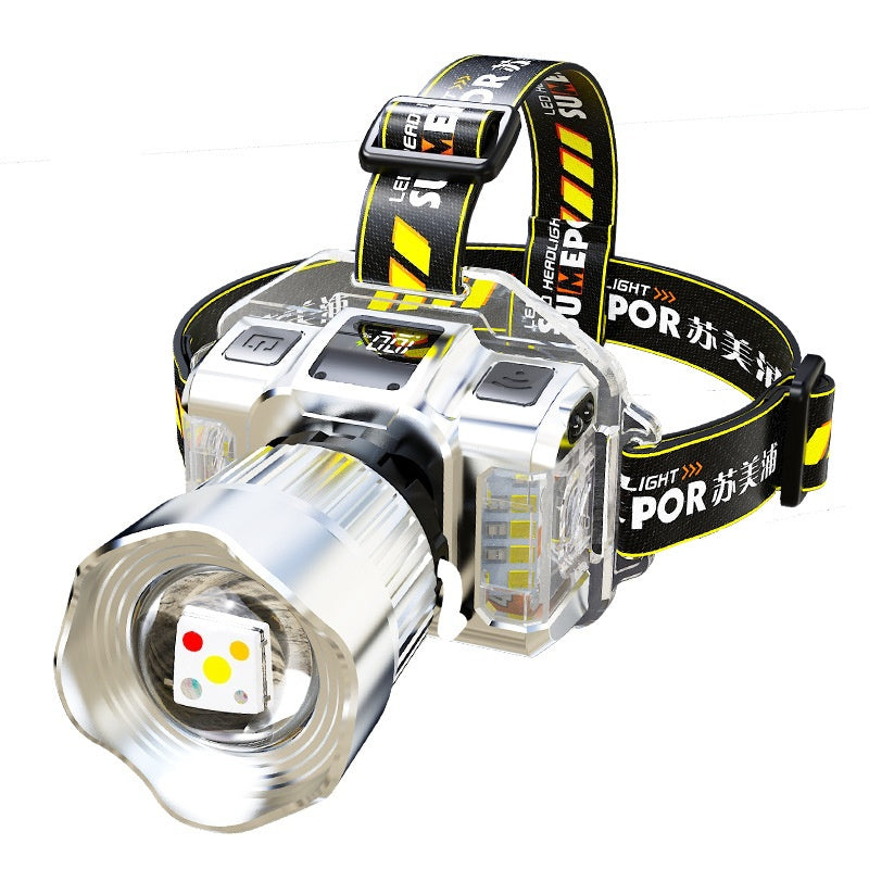 🏆ÚLTIMO DÍA DE OFERTA 50% DE DESCUENTO🔥Linterna frontal LED recargable con múltiples luces