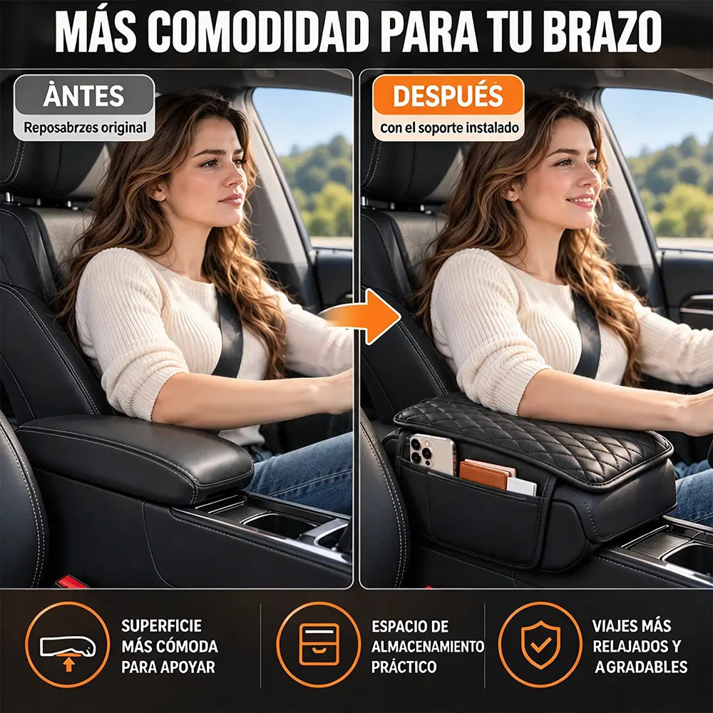 🔥 ¡50 % de descuento ahora! 🚗 Funda para reposabrazos de consola central (con bolsillo lateral de almacenamiento): suave acolchado protector combinado con funcionalidad de almacenamiento.