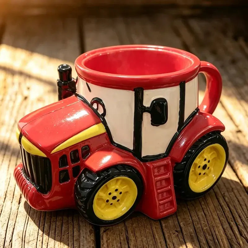 🚛☕ Taza 3D con forma de vehículo – Interior de acero inoxidable, regalo creativo para amantes de la mecánica ✨🔧