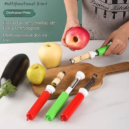 Pelador de frutas 2 en 1