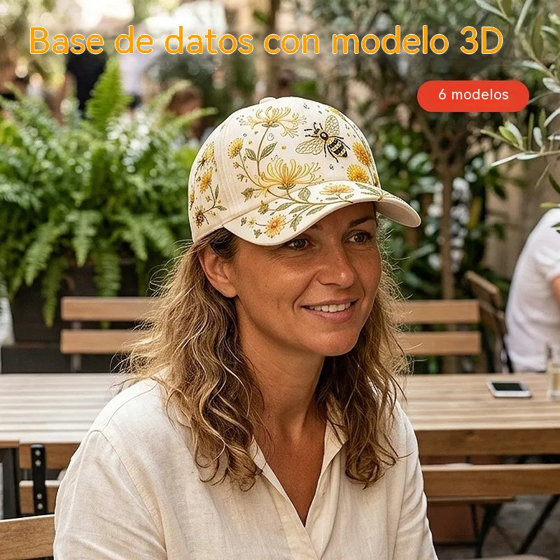 🧢Șapcă premium la modă cu broderie 3D, protecție solară și umbrire