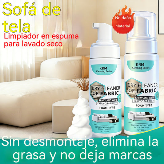 ✨Este limpiador de sofás de alto rendimiento es un potente quitamanchas que no requiere enjuague y es apto para la limpieza en seco de tejidos.