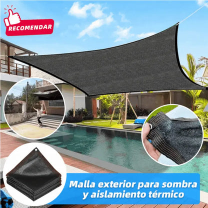 🏆【🔥Oferta imperdible】☀️⛱️【2*5m】Malla exterior para sombra y aislamiento térmico