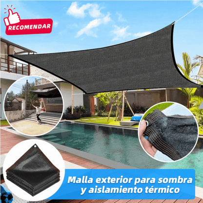 🏆【🔥Oferta imperdible】☀️⛱️【2*3m】Malla exterior para sombra y aislamiento térmico