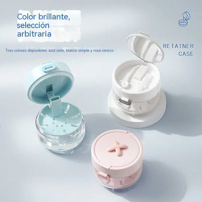 🔥Novedad, ¡Producto estrella!❤️‍🔥 Caja multifuncional para guardar aparatos de ortodoncia Caja de limpieza para aparatos de ortodoncia