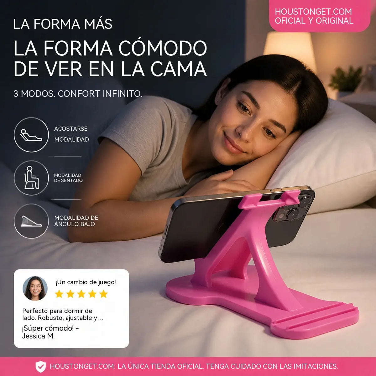 [2 piezas 24 euros]Soporte para teléfono para usar de lado