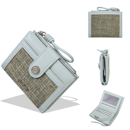 👛Cartera elegante y de alta gama con cremallera y múltiples ranuras para tarjetas.