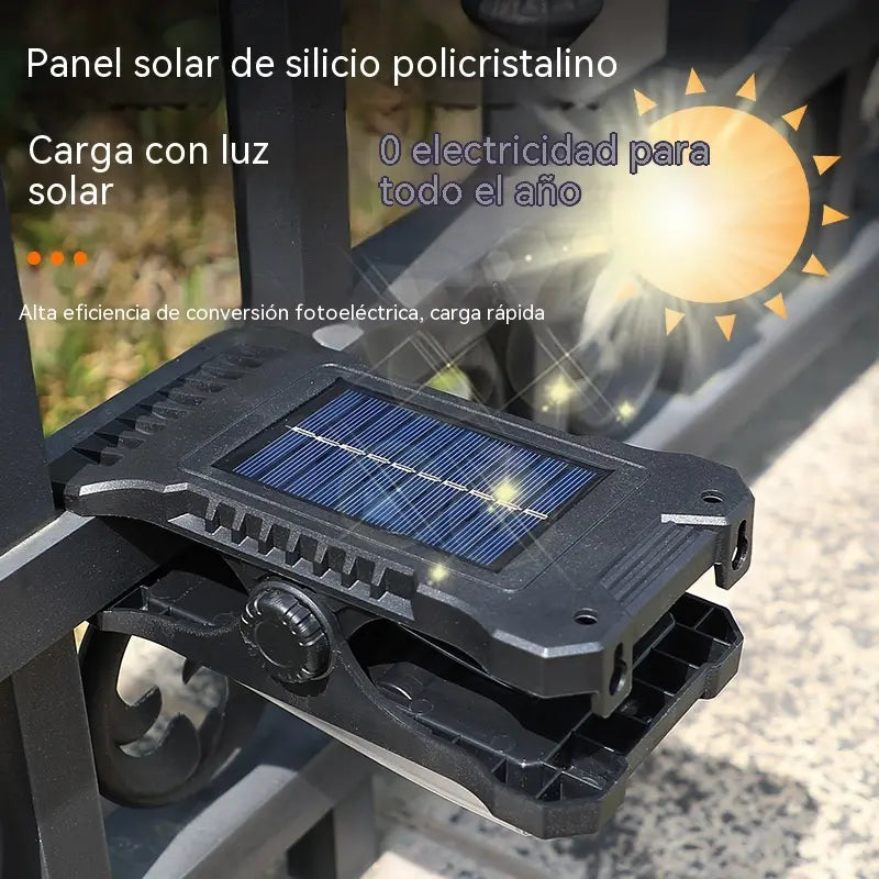 💥Luz solar con sensor de cuerpo humano y clip, resistente al agua💥