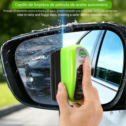 Cepillo limpiador de película de aceite del parabrisas del coche, potente eliminación de la película de aceite del parabrisas.