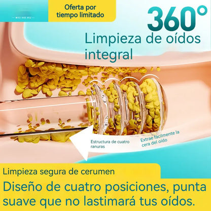 👂✨Nuevo palito de limpieza de oídos de doble cabeza especialmente diseñado
