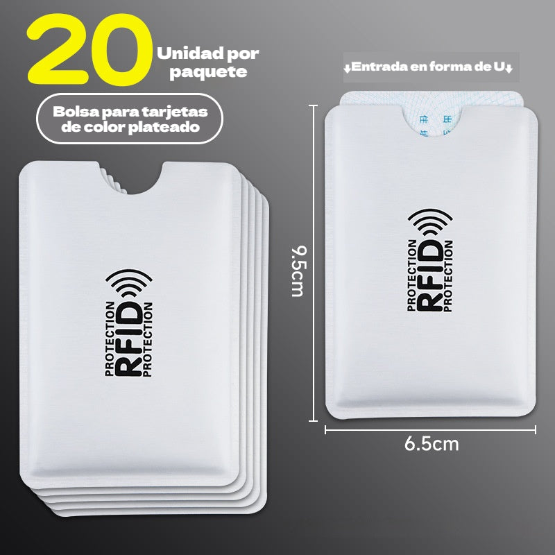 30%OFF🔥【20 piezas】💳Funda protectora RFID para tarjetas de crédito
