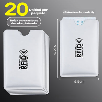 30%OFF🔥【20 piezas】💳Funda protectora RFID para tarjetas de crédito