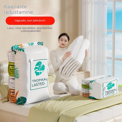 🧳【5-osaline komplekt】💨 Suur, kokkusurutav vaakumkott: pumpa pole vaja, lekkekindel ja ideaalne ruumi kokkuhoiuks kohvrites ja kodus ✈️