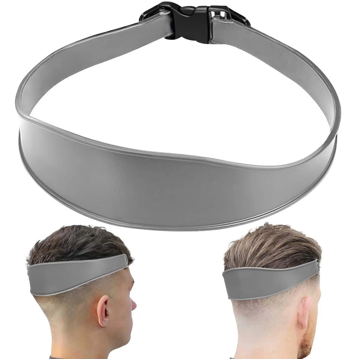 【3 piezas】Kit de barbería para estilizar y posicionar el cabello masculino con bordes de recorte curvos, peinado de corte propio.