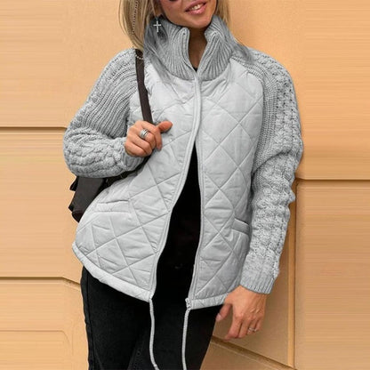 🔥 【S-3XL】Chaqueta acolchada de punto para mujer – ligera, cálida y perfecta para el invierno
