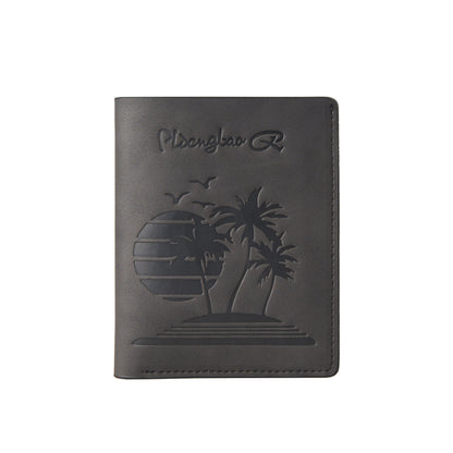 🎁🎁Nueva cartera informal para hombre, de piel repujada, elegante, vertical, delgada y con múltiples ranuras para tarjetas.
