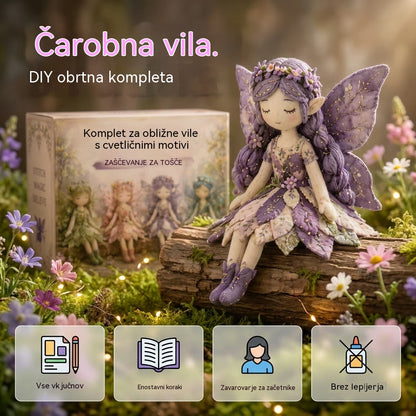 🌸50 % popusta - Serija šivanja pravljic - Komplet za vilenjaško lutko iz patchworka✨👼