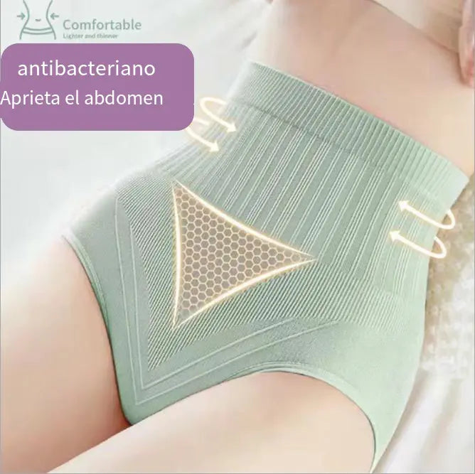 ✨Último día con 50 % de descuento: 🔥7 piezas【M-XL】bragas antibacterianas impermeables de cintura alta