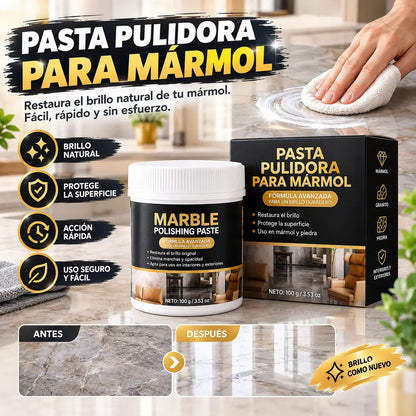 🥳 🔥¡50% de descuento por tiempo limitado! ✨ Pasta para pulir mármol: elimina arañazos sin esfuerzo, restaura el brillo y protege la superficie 🛡️