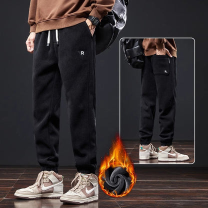 🔥【M-5XL】👖Nové zimní kalhoty pro muže, navíc sametové a silné manšestrové, teplé a ležérní pánské kalhoty