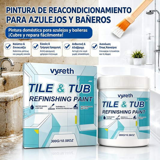 Kit de pintura al agua para acabado de azulejos y bañeras