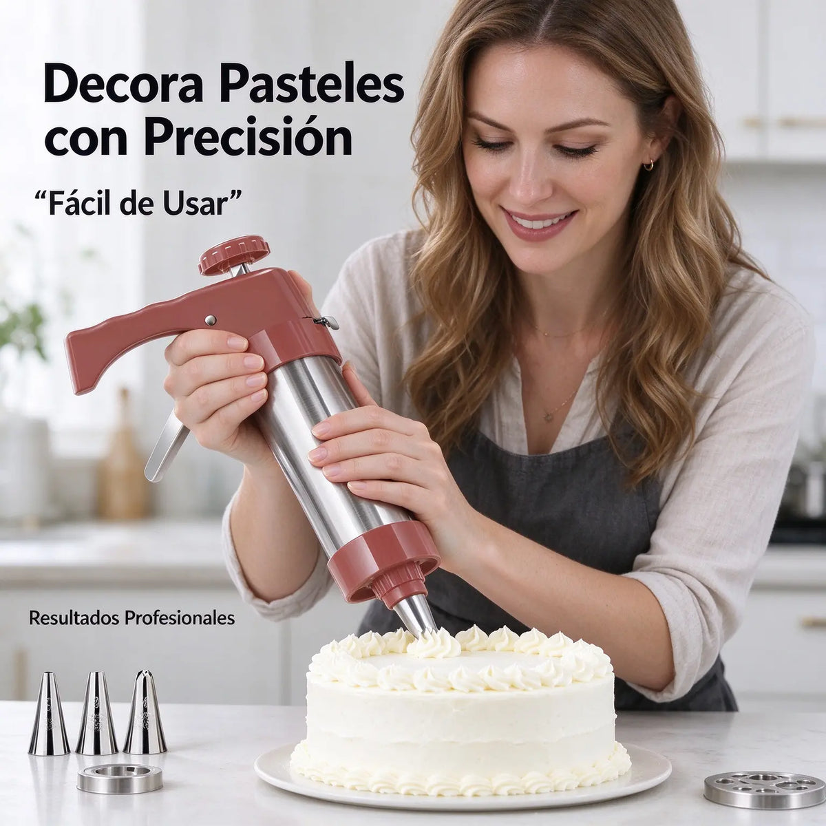 👍El molde de 6/13 piezas tiene un precio de 31 euros🍪✨Set de repostería casera: moldes para galletas y herramientas para decorar con crema.