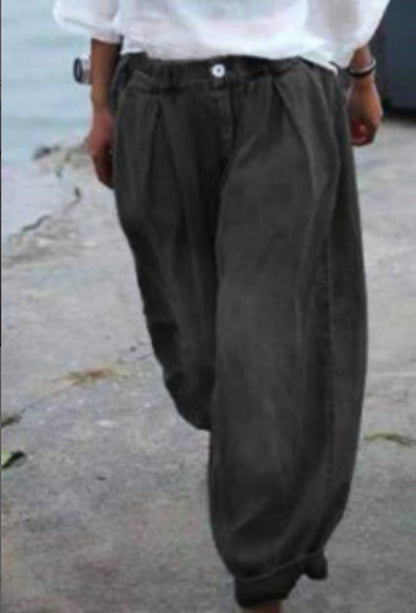 👖【S-5XL】Vaqueros estampados de moda para mujer, bombachos