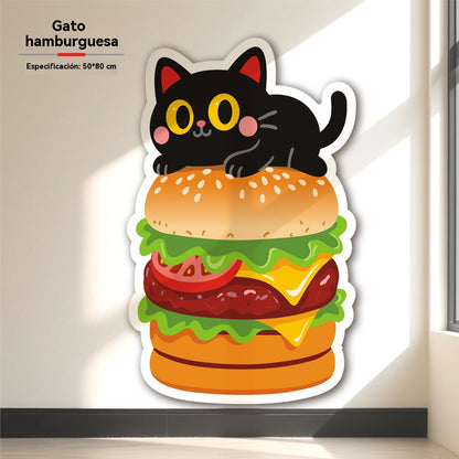 🏆【🔥Venta caliente】🐱Tabla rascadora para gatos con cierre automático - Tabla rascadora vertical en forma de cubo - No requiere instalación, solo péguela y úsela.