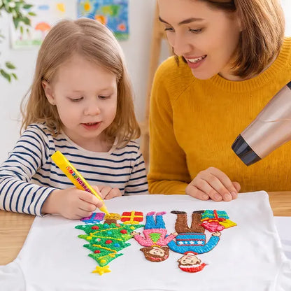 🎁🎅Dibujo con bolígrafo de burbujas impreso en 3D: efecto de inflado DIY para niños