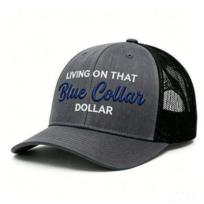 🧢Gorra de béisbol ajustable de malla con eslogan de estilo europeo y americano para ropa de trabajo.