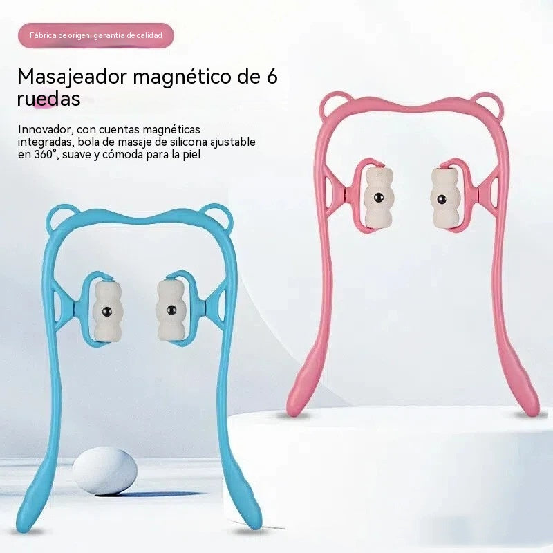 Clip de masaje manual de la columna cervical para aliviar el dolor