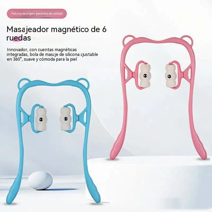 Clip de masaje manual de la columna cervical para aliviar el dolor