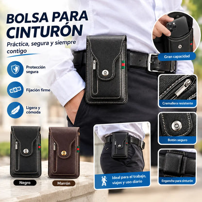 🔥Funda de piel para teléfono móvil para hombre
