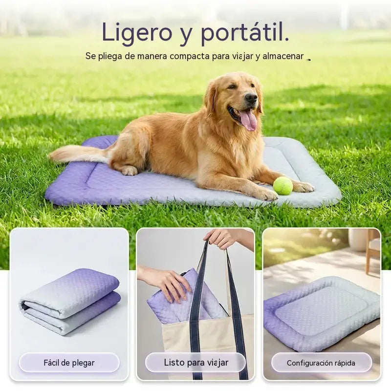 🐶🐱❄️ Alfombrilla de gel refrescante para mascotas, alivio del calor veraniego, alfombrilla transpirable y no tóxica para dormir y refrescar a perros y gatos.