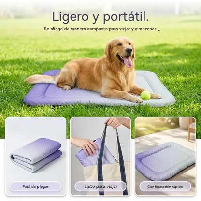 🐶🐱❄️ Alfombrilla de gel refrescante para mascotas, alivio del calor veraniego, alfombrilla transpirable y no tóxica para dormir y refrescar a perros y gatos.