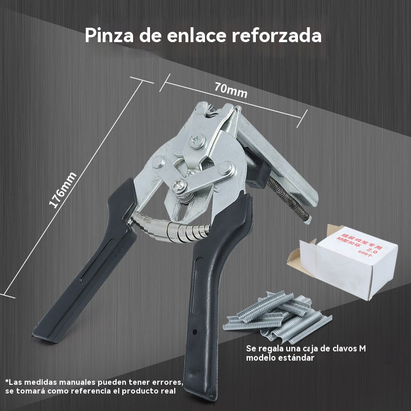 【Alicates + 600 Clavos】🐔🔧 Alicates para atar jaulas y redes de pesca.