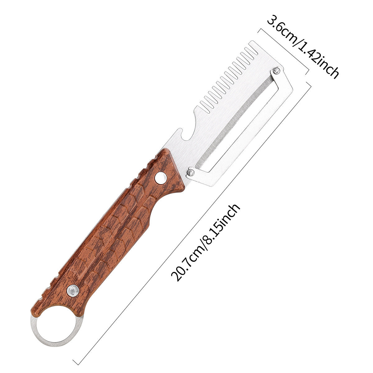 ✅Compra 1, llévate 1 gratis (dos artículos)🧅🔪 Pelador de cocina multifuncional 3 en 1: ¡Pela, pica verduras, corta carne y abre botellas! 🔥